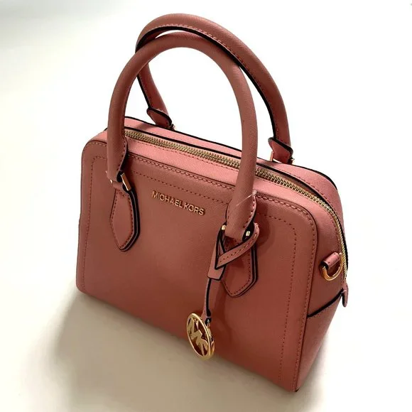 NWT Original $300 Michael Kors Ayden Dome Satchel Bag Primrose Top Handle Pink